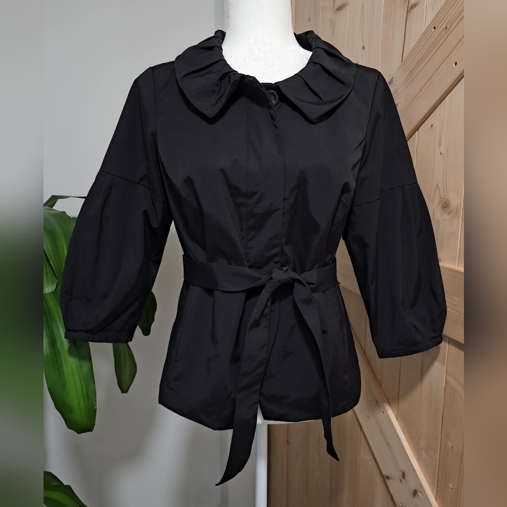 AXCESS A Liz Claiborne Company women's size 8 black 3/4 sleeve‎ jacket